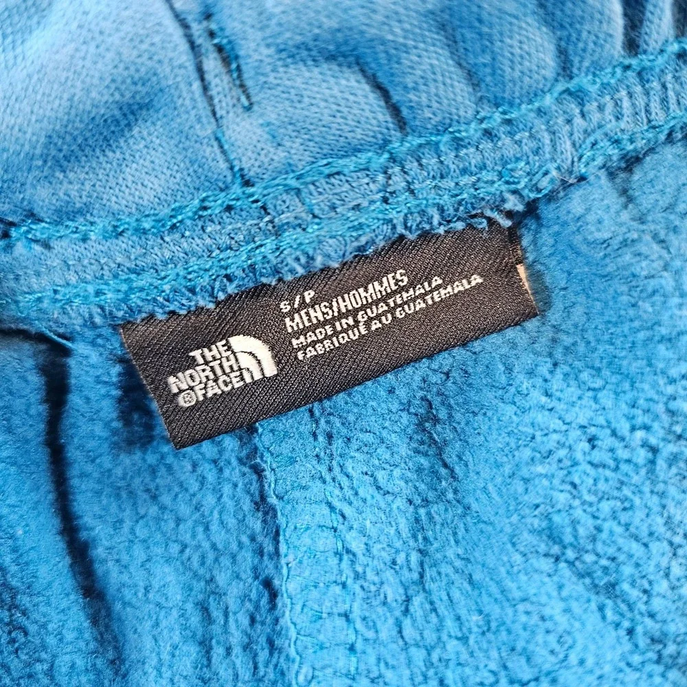 The North Face Mens Blue Fleece Shorts Elastic Waist Drawstring A4AAG Size Small